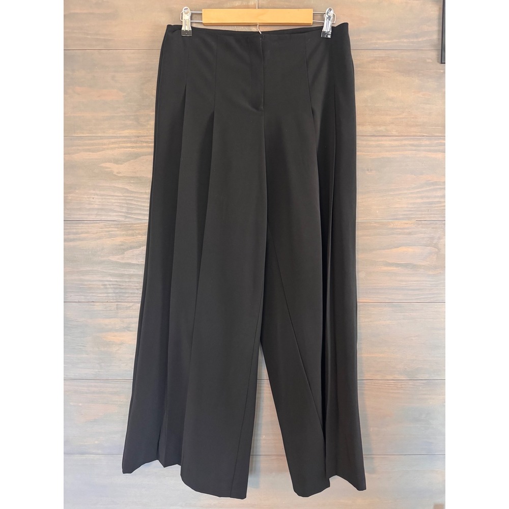 Elm Design Icelandic Design Black Wide Leg Pleated Trousers Handmade Peru Size 1